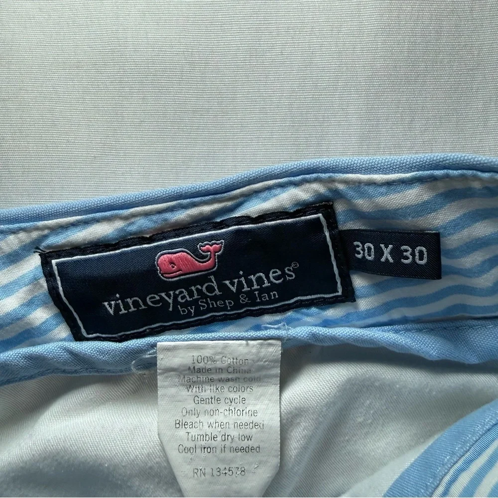 Vineyard Vines Pant Mens 30x30 Blue Cotton Chino Stretch Preppy Classic Business